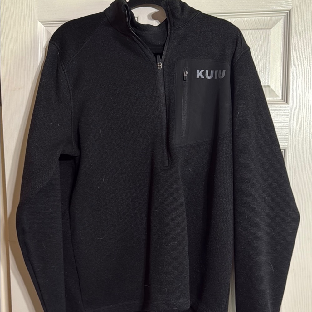 KUIU Black Zip Up Sweater for Versatile Comfort